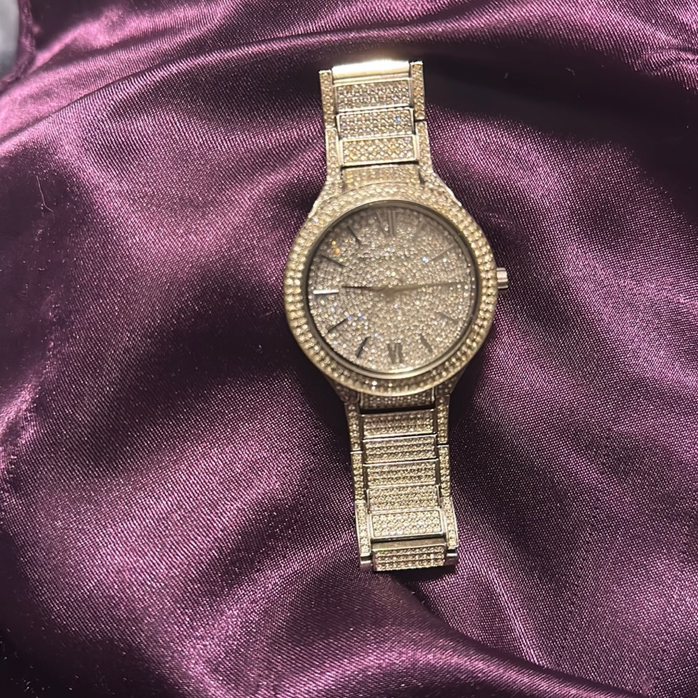 Michael Kors Kerry Crystal Pave Stainless Steel Ladies Watch MK3359